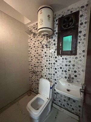 Bathroom in 1 BHK Builder Floor at Freedom Fighters Enclave – for Rent