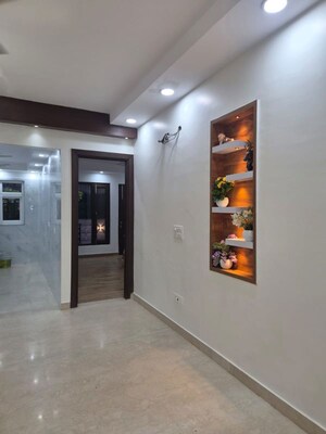 Building Lobby in 3 BHK Builder Floor at Sushant Lok I – for Sale