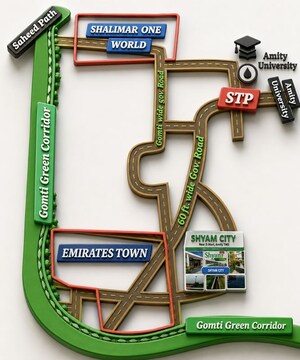  Plot – Map Location View at Gomti Nagar - for Sale