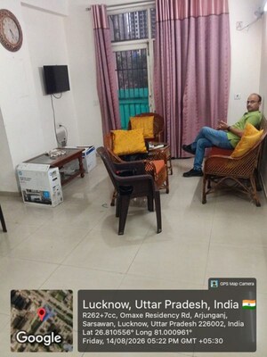 Living Room in 2.5 BHK Apartment at Omaxe Hazratganj Residency, Gomti Nagar – for Sale