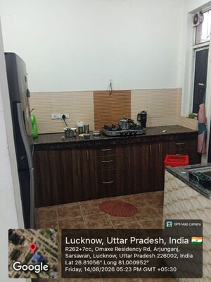 Kitchen in 2.5 BHK Apartment at Omaxe Hazratganj Residency, Gomti Nagar – for Sale