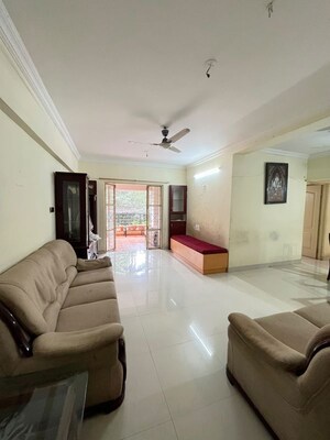 Living Room in 2 BHK Apartment at Pethkar Samrajya, Kothrud – for Rent