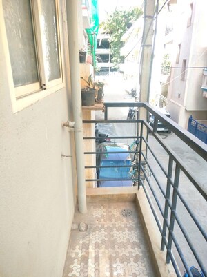 Balcony in 1 BHK Builder Floor at Hsr Layout Sector 2 – for Rent