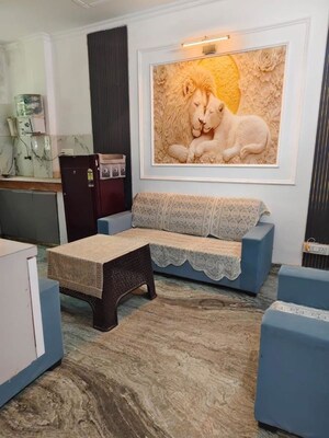 Living Room in 1 BHK Apartment at Saket – for Rent