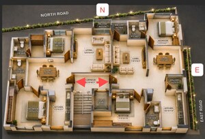 Floor Plan in 2 BHK Builder Floor at Sampangi Rama Nagara – for Sale