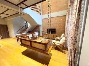 Staircase in 4 BHK Villa at Hatha Svasthya Mandala Villas, Varthur – for Sale