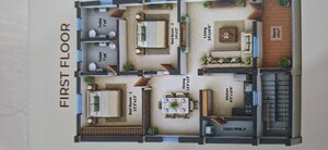 Floor Plan in 3 BHK Independent House at Penamaluru – for Sale