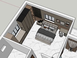 Floor Plan in 3 BHK Independent House at Penamaluru – for Sale