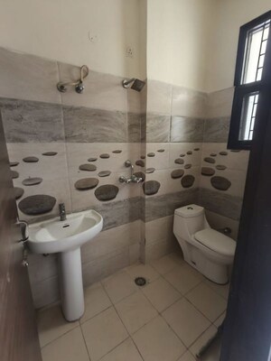Bathroom in 3 BHK Apartment at Lake View Complex, Dhakoli – for Rent