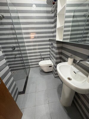 Bathroom in 1 BHK Builder Floor at Danda Dhoran – for Rent