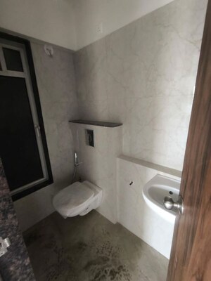 Bathroom in 1 BHK Apartment at Shraddha Vardaan, Bhandup West – for Rent