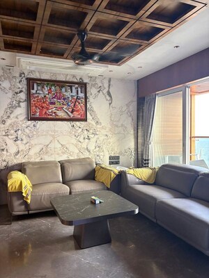 Living Room in 3 BHK Apartment at NG Grand Plaza, Ghansoli – for Rent