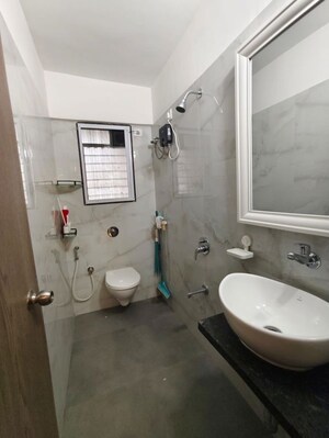 Bathroom in 1 BHK Apartment at Ace Enclave, Ghodbunder Road – for Rent
