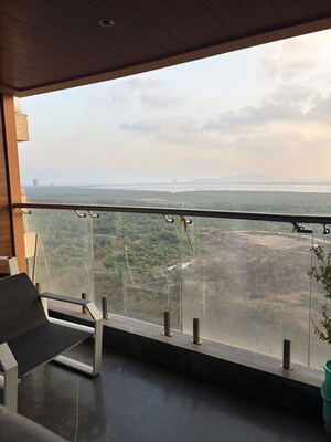 Balcony in 3 BHK Apartment at NG Grand Plaza, Ghansoli – for Rent