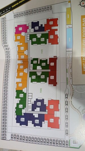 Floor Plan in 3 BHK Apartment at Dhoomanganj – for Sale