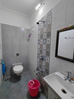 Bathroom in 1 BHK Apartment at Cosmos Enclave, Kasarvadavali – for Rent