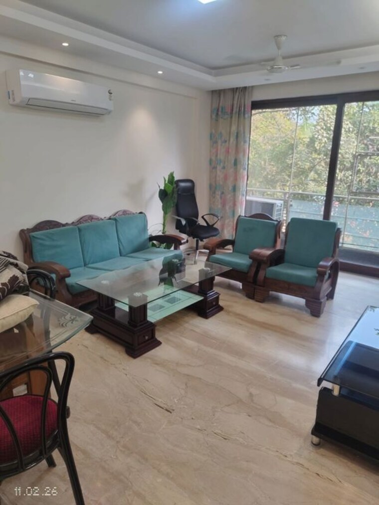Living Room, jungpura extension 3 Bedroom 1600 Sq.Ft. Builder Floor In Jungpura Extension Delhi 10674194