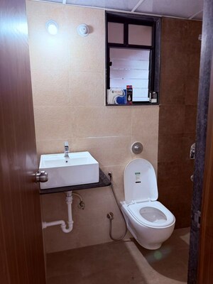 Bathroom in 2 BHK Apartment at Kohinoor Sportsville, Hinjewadi – for Rent