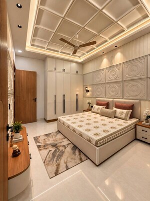 Bedroom in 4 BHK Builder Floor at Panchsheel Park – for Sale