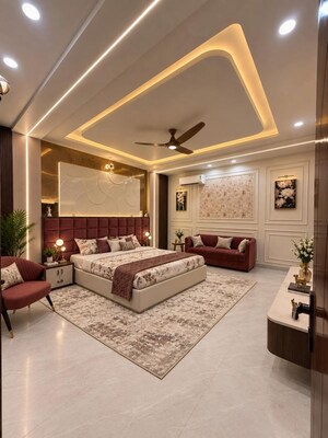 Living Room in 4 BHK Builder Floor at Panchsheel Park – for Sale