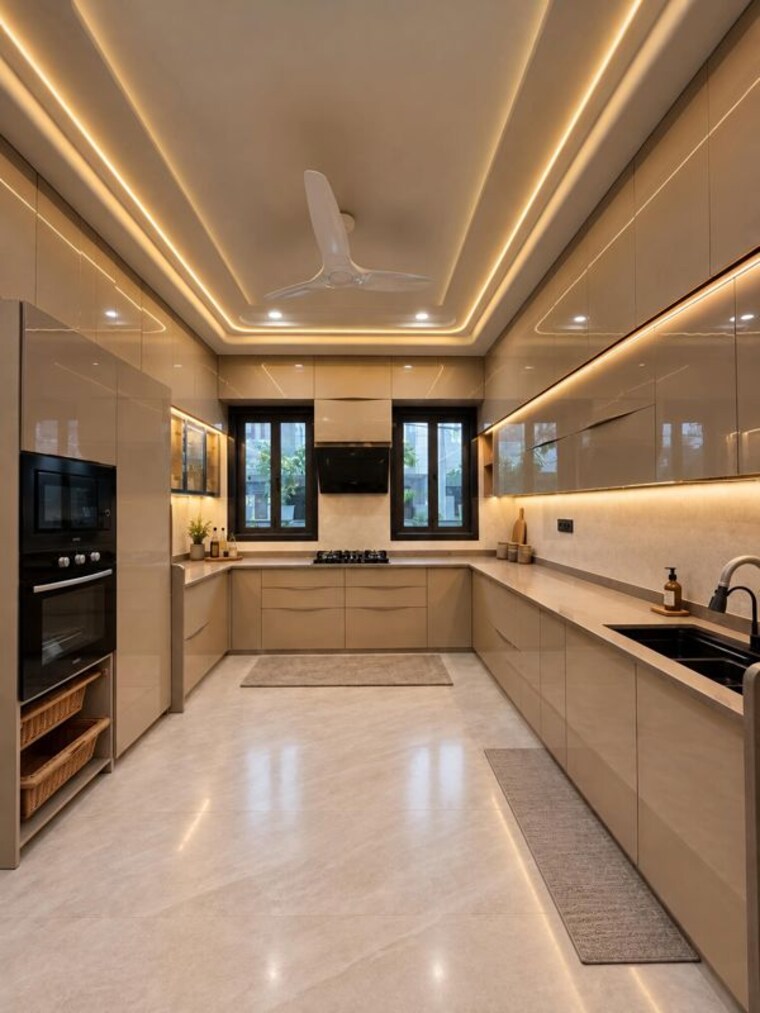 Kitchen, panchsheel park 4 Bedroom 600 Sq.Yd. Builder Floor In Panchsheel Park Delhi 10674549