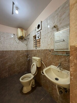 Bathroom in 1 BHK Apartment at AR Residency Panathur, Panathur – for Rent