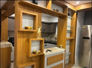 Kitchen in 3 BHK Apartment at Rishita Manhattan, Gomti Nagar – for Rent