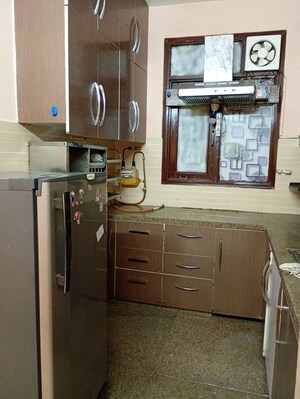 Kitchen in 2 BHK Builder Floor at Malviya Nagar – for Rent