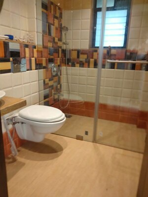 Bathroom in 3 BHK Apartment at Khar West – for Rent