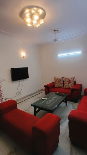 Living Room in 2 BHK Builder Floor at Lajpat Nagar – for Rent