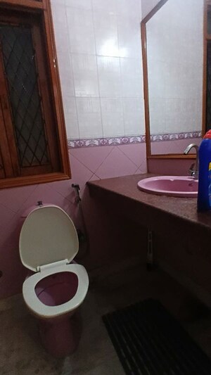 Bathroom in 2 BHK Builder Floor at Lajpat Nagar – for Rent