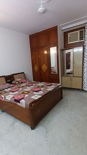 Bedroom in 2 BHK Builder Floor at Lajpat Nagar – for Rent