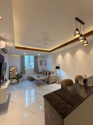 Living Room in 3.5 BHK Apartment at DLF Silver Oaks, Sector 26 – for Rent