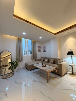 Living Room in 3.5 BHK Apartment at DLF Silver Oaks, Sector 26 – for Rent