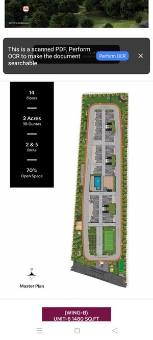 Master Plan in 2 BHK Apartment at TG Legacy, Gattahalli – for Sale
