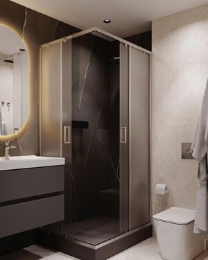Bathroom in 3 BHK Builder Floor at Nasirpur Dwarka – for Sale
