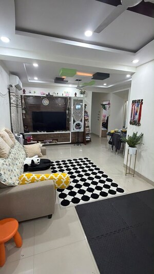 Living Room in 3 BHK Apartment at Jains Carlton Creek, Manikonda – for Sale