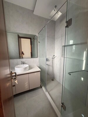 Bathroom in 3 BHK Builder Floor at Panchsheel Enclave – for Rent