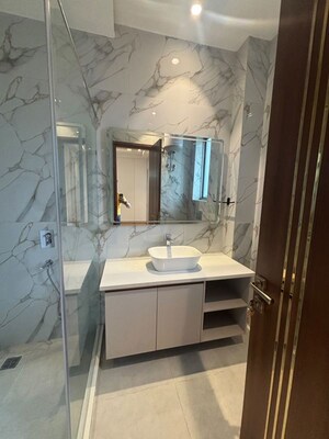 Bathroom in 3 BHK Builder Floor at Panchsheel Enclave – for Rent