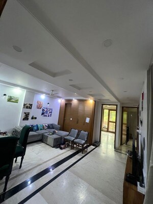 Living Room in 4 BHK Builder Floor at Nehru Enclave – for Rent