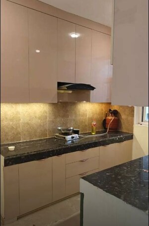 Kitchen in 2 BHK Apartment at Omaxe Hazratganj Residency, Gomti Nagar – for Rent