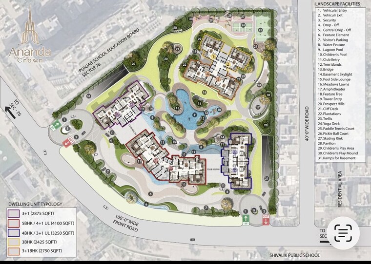 Master Plan, sector 78 3 Bedroom 2875 Sq.Ft. Apartment In Sector 78 Mohali 10675064