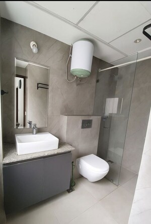 Bathroom in 3 BHK Apartment at Suncity Vatsal Valley, Gwal Pahari – for Rent