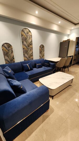 Living Room in 3 BHK Apartment at Suncity Vatsal Valley, Gwal Pahari – for Rent