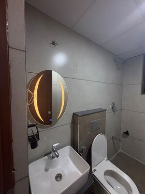 Bathroom in 3 BHK Apartment at Zundal – for Rent
