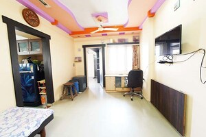 Living Room in 1 BHK Apartment at Ghatlodia – for Sale