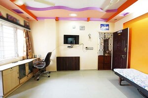 Living Room in 1 BHK Apartment at Ghatlodia – for Sale