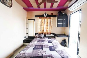 Living Room in 1 BHK Apartment at Ghatlodia – for Sale