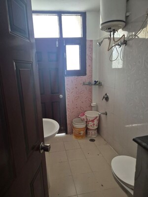 Bathroom in 3 BHK Apartment at Surya Towers Zirakpur, Lohgarh – for Rent