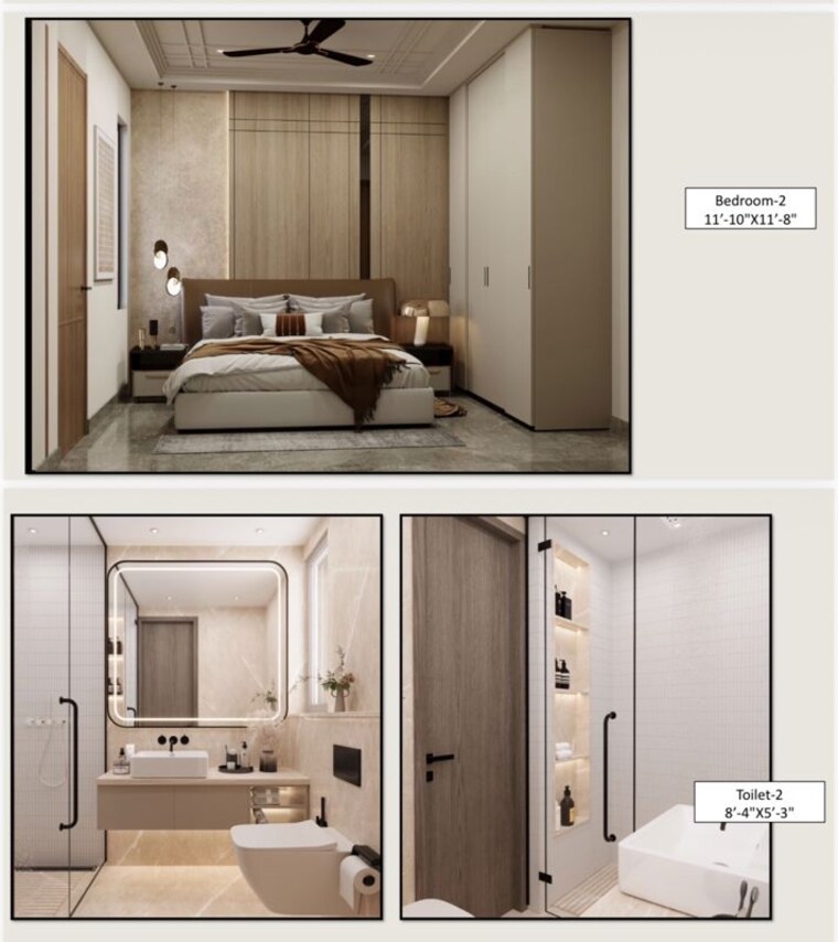 Kitchen, nkv-golden-avenue 3 Bedroom 1700 Sq.Ft. Builder Floor In Sohna Sector 35 Gurgaon 10675155